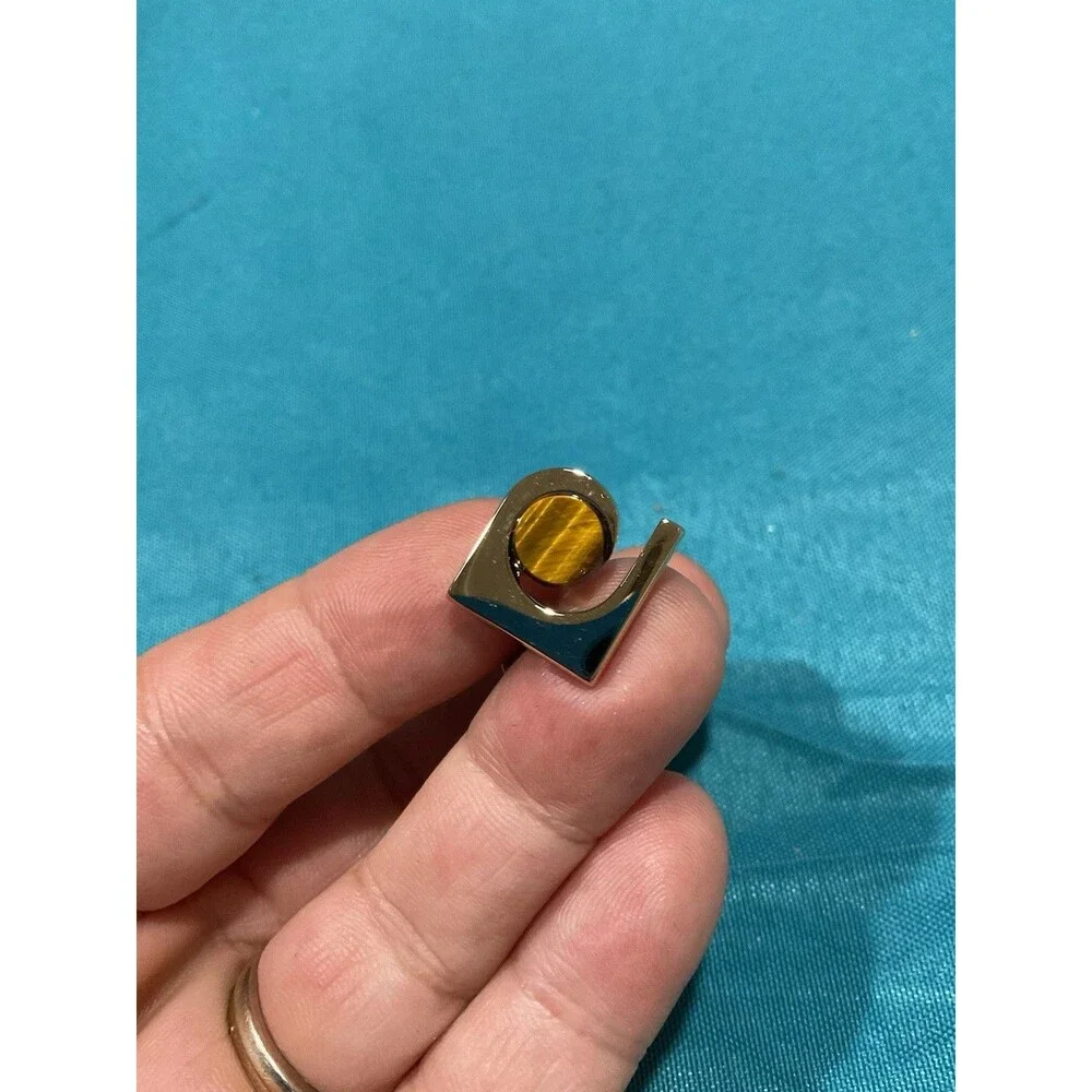 Vintage Men’s Pierre Cardin Genuine Tigereye Cufflinks Original Box